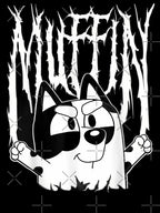 Funny Muffin Metal - White Heeler Emotions Design Shirt