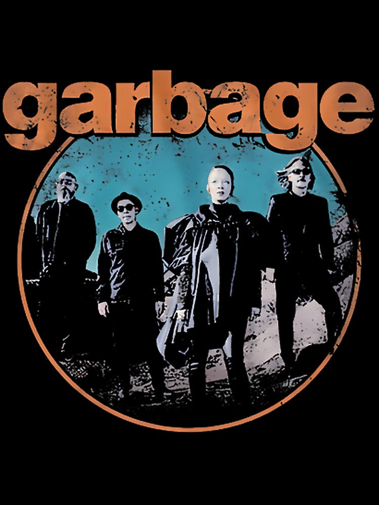 Alternative Rock Band Logo Circle Design With Grunge Style Shirt