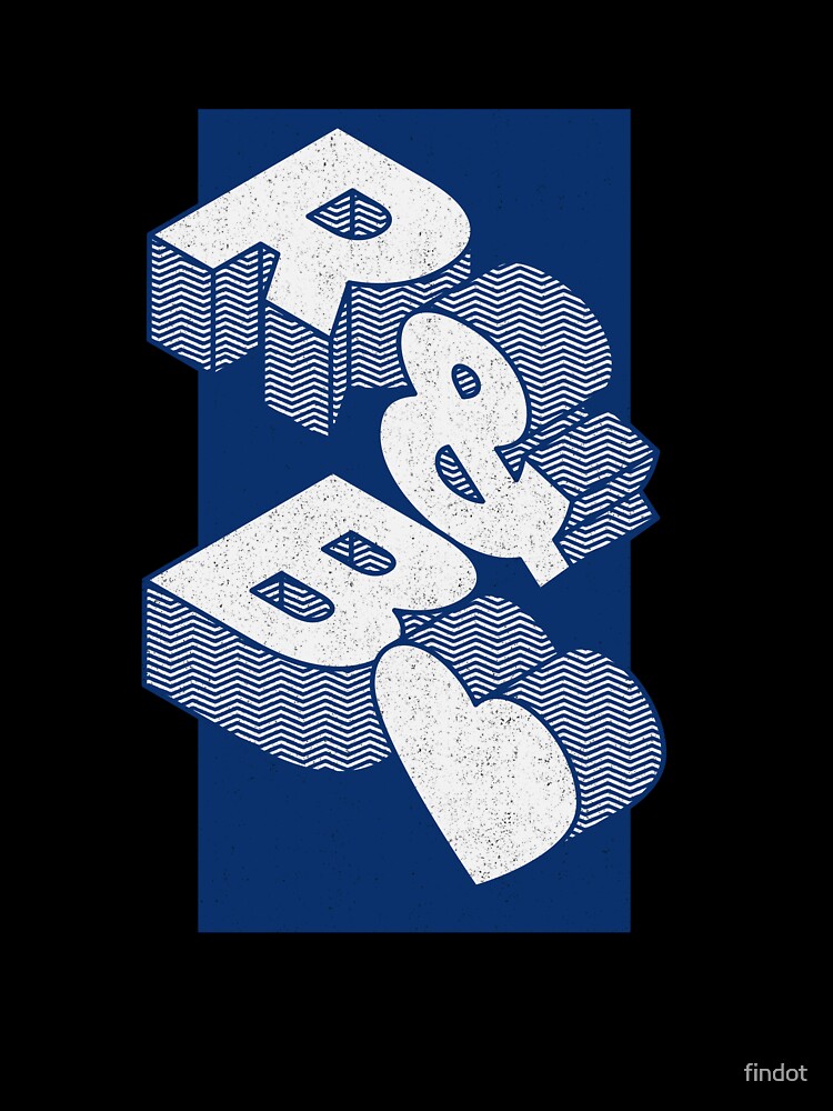 Retro R&B Heart Blue Shirt