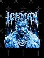 Iceman Blue Pixel Portrait Shirt