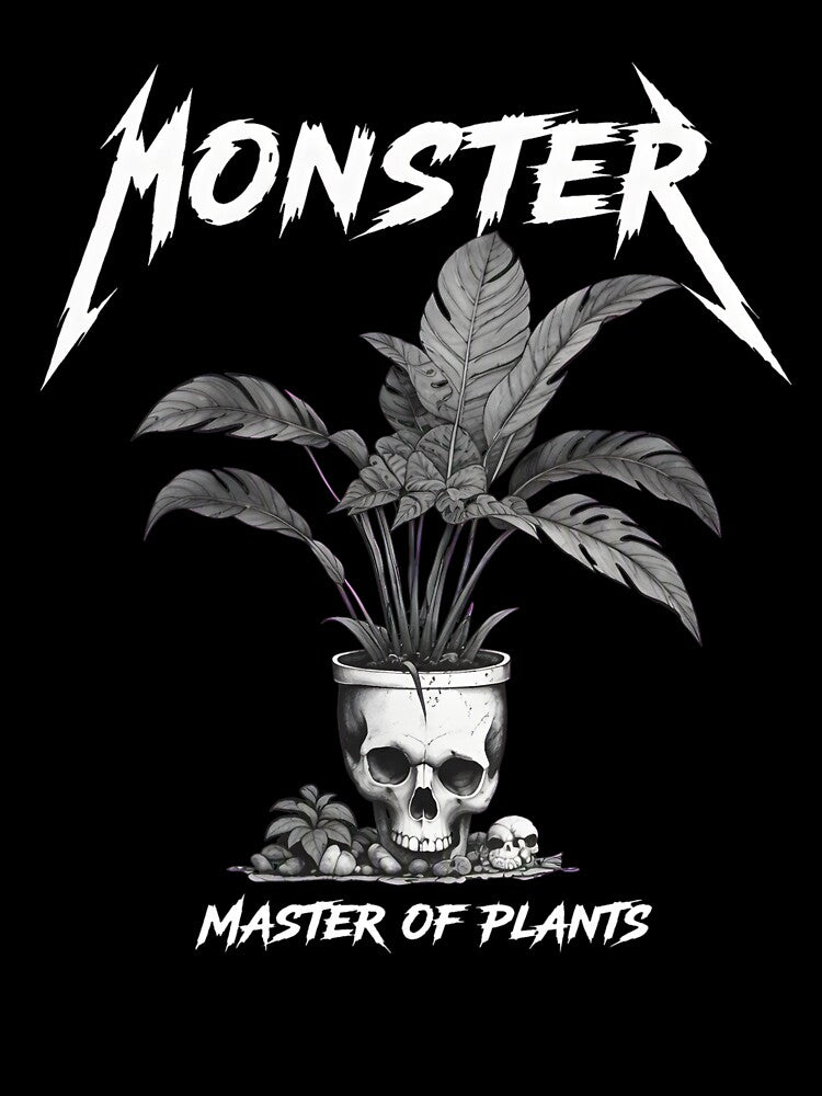 Monster Plant Skull Planter Heavy Metal Art Shirt