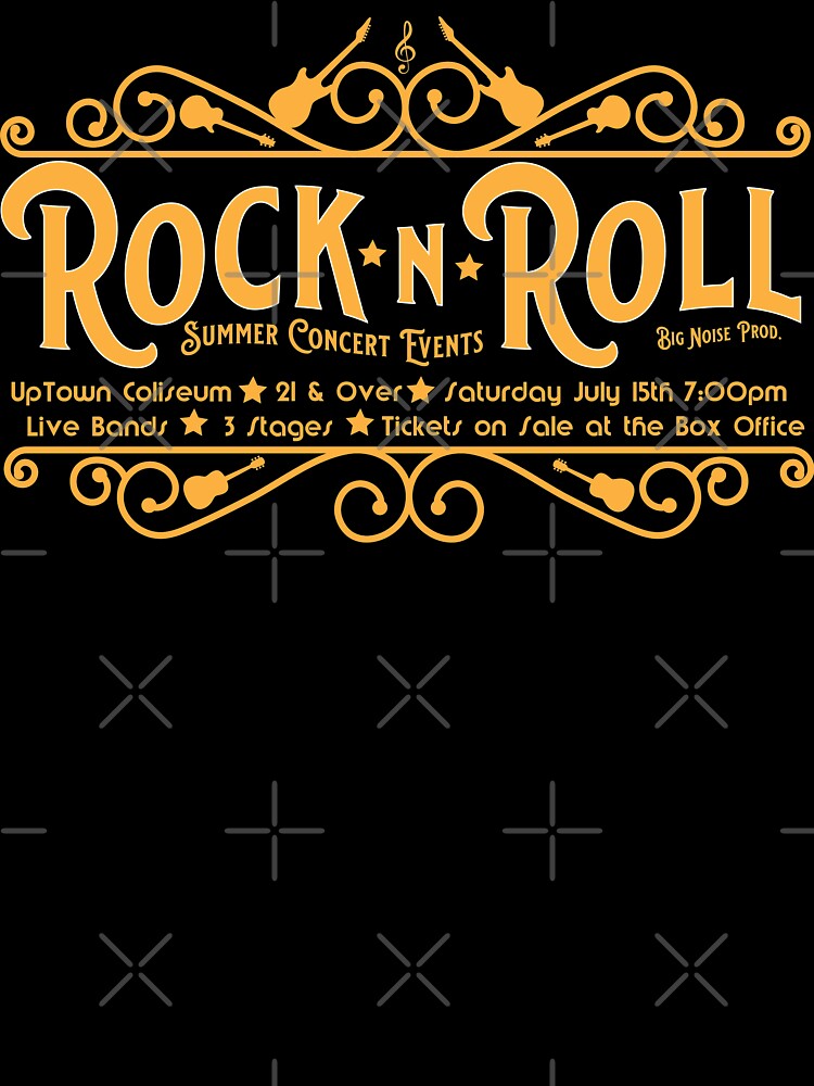 Rock N Roll Summer Concert Events Shirt