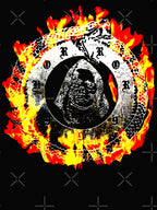 Iron Texture With Fire Industrial Rap Shirt