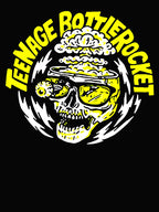 Yellow Typography Skull Silhouette Head Shirt