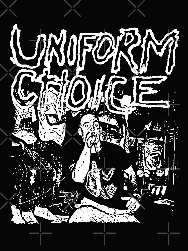 White Typography And Silhouette Melodic Hardcore Shirt