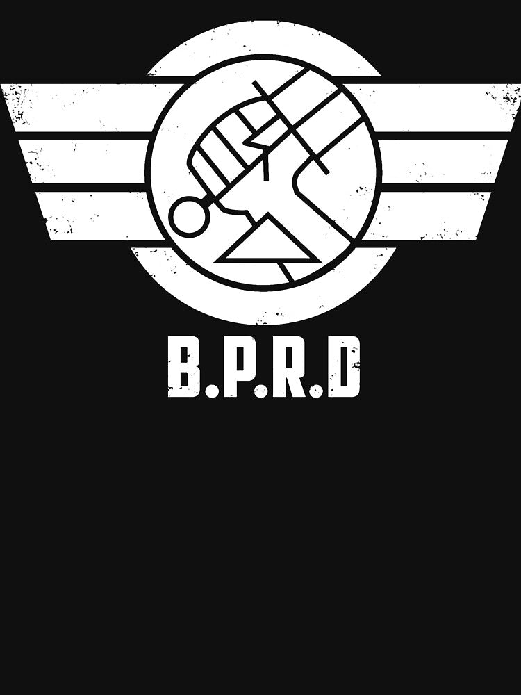 B P R D Logo White Version Shirt