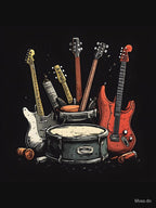 Guitar And Rock Shirt
