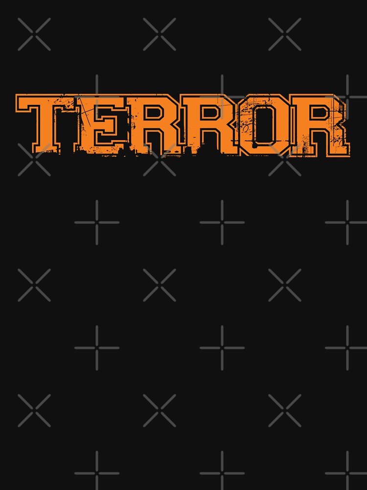 Terror Orange Hardcore Style Shirt