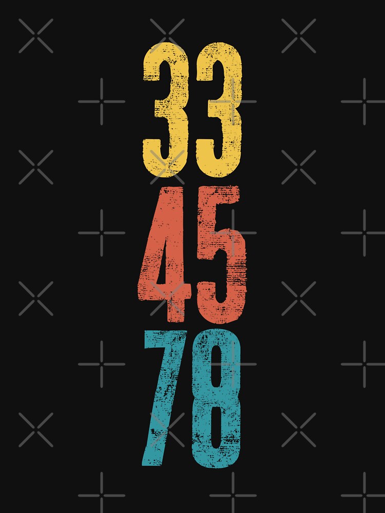 33 45 78 Rpm Vinyl Shirt