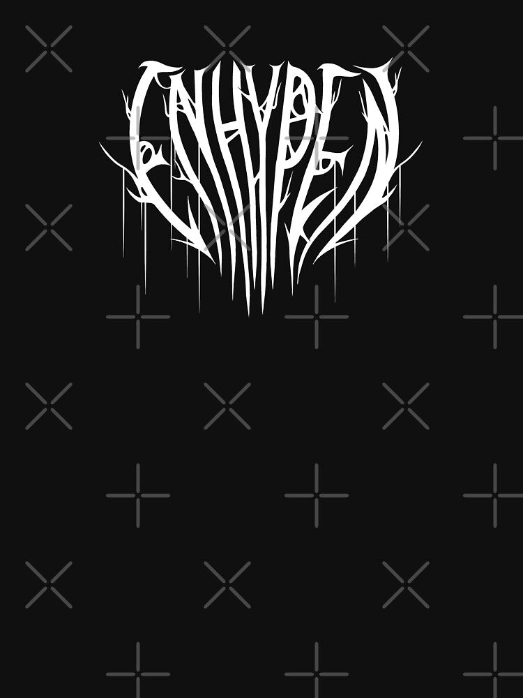 White Enhypen Metal Logo Shirt