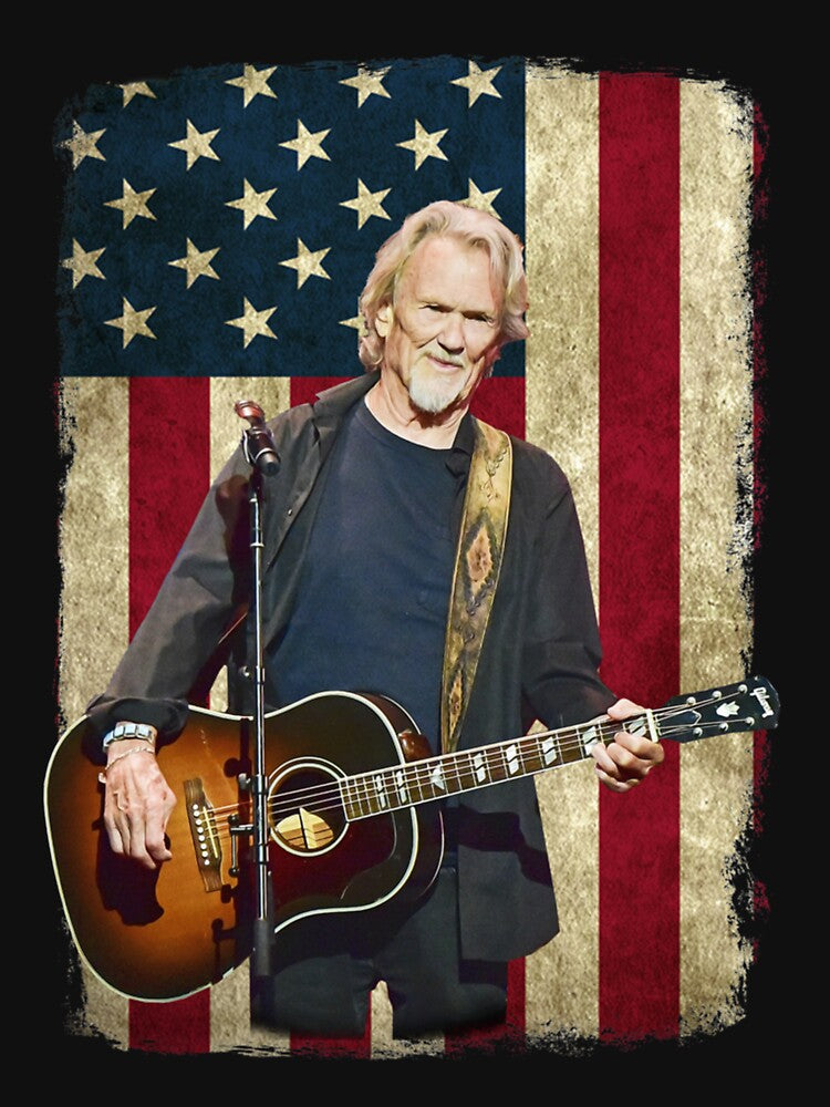 Vintage American Flag Kris Tofferson Legend Shirt