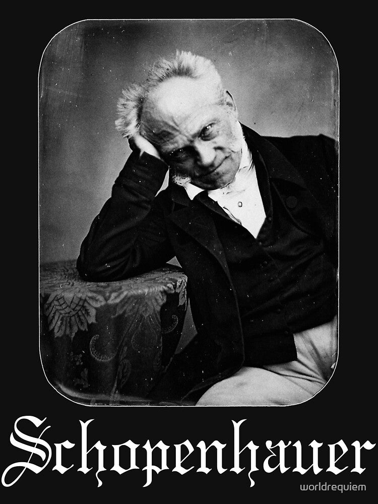 Schopenhauer Black Metal Style Logo Shirt