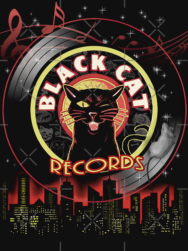 Black Cat Records Haunted Jazz & Soul Label Art Shirt