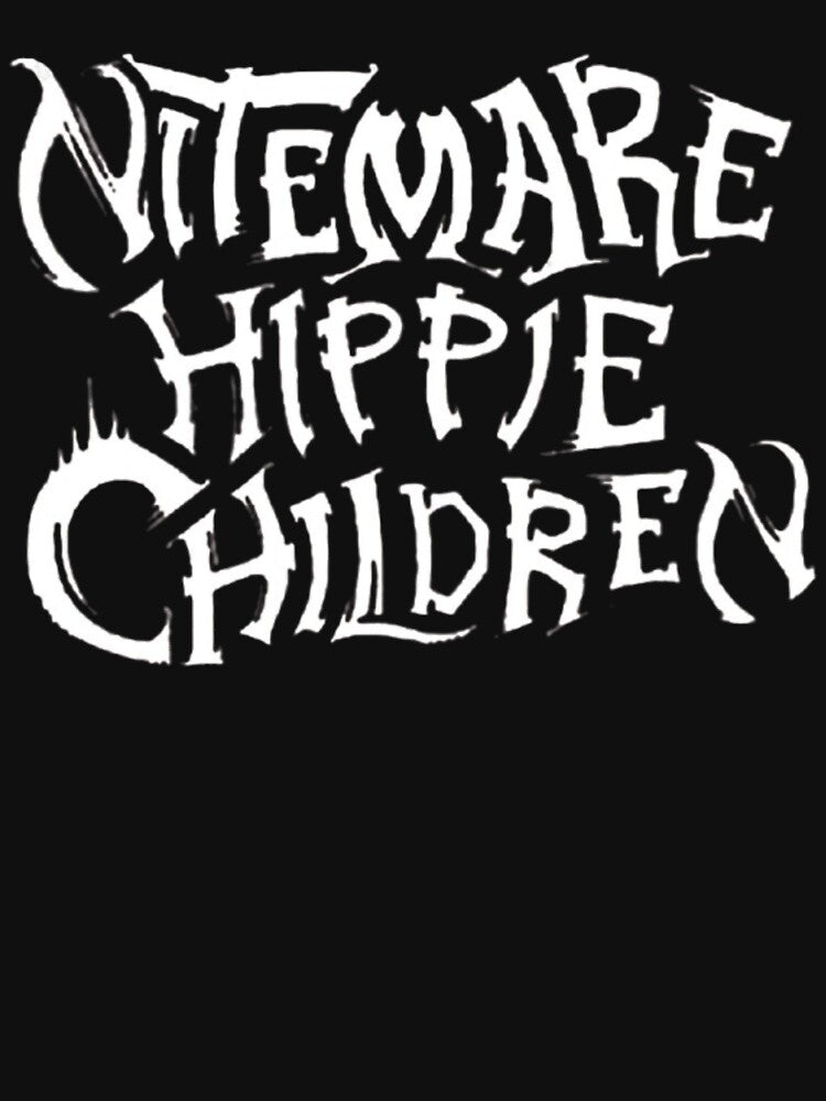 Nitemare Hippie Children Black & White Logo Shirt