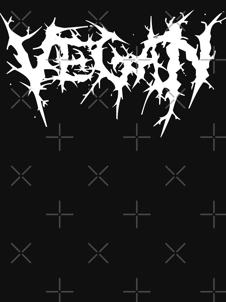 VEGAN Death Metal Style Logo Shirt