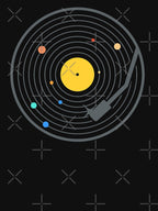This Vinyl Record Solar System Space Music Shirt