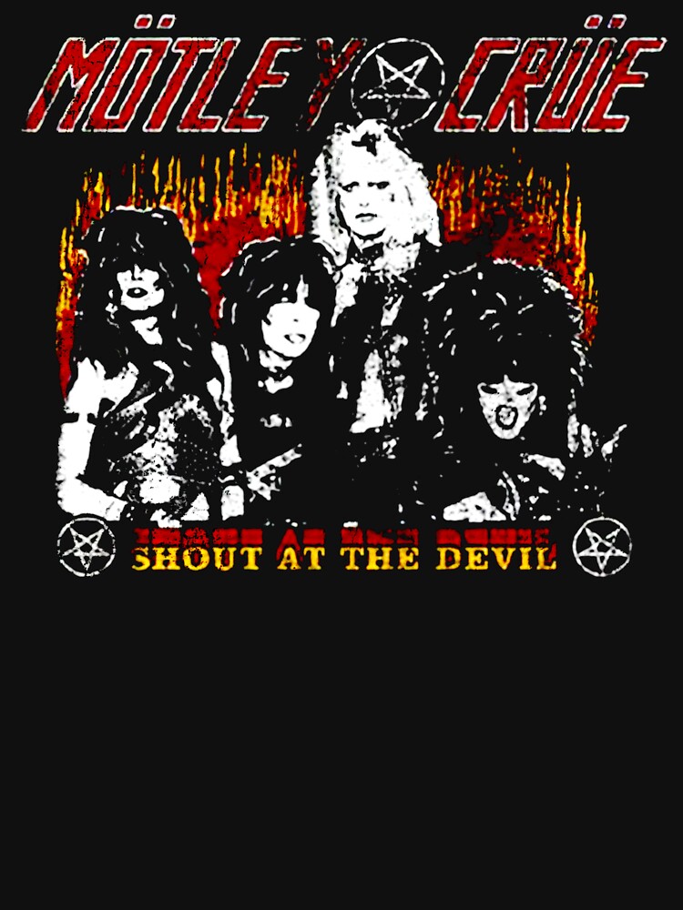 Rock Silhouette Style Hair Metal Music Group Shirt