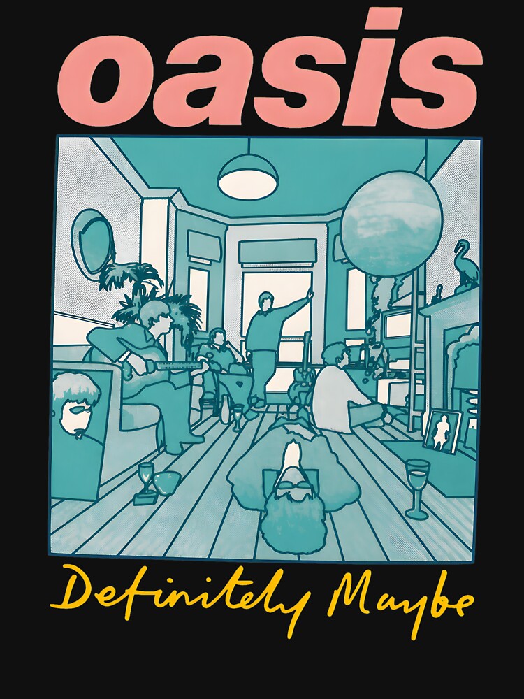 Oasiss Definitely Maybe 90s Britpop Band Album Art Shirt