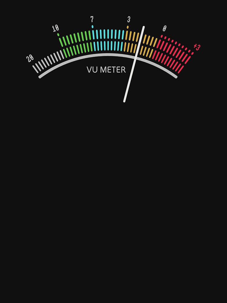 Analog VU Meter Cool Design Shirt