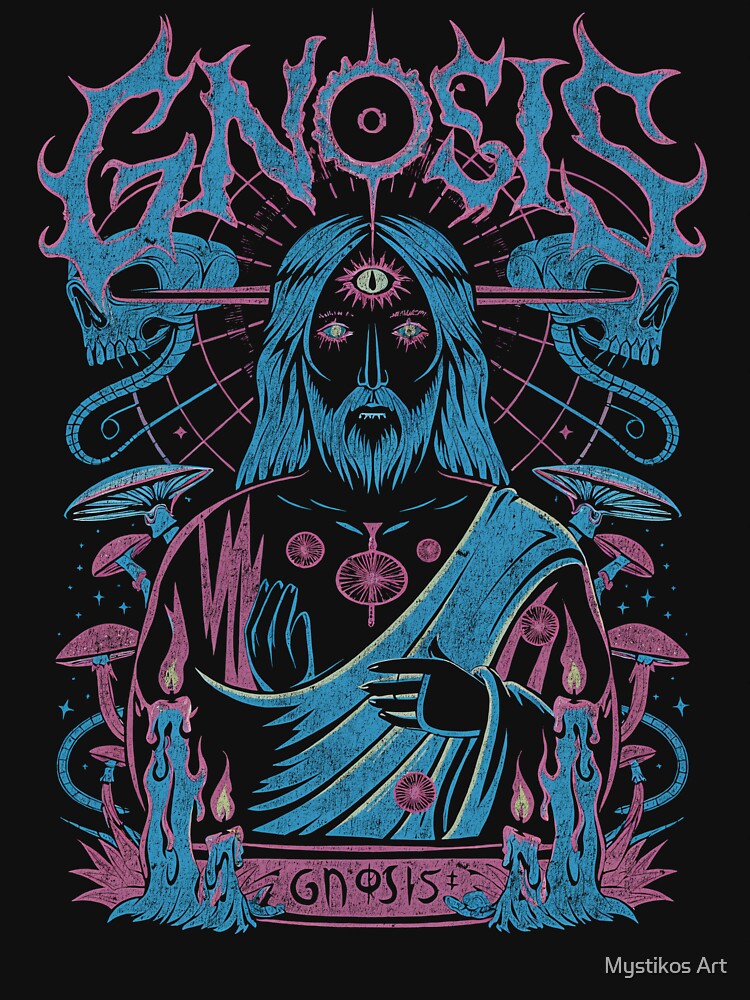 Gnostic Jesus Death Metal Dark Aesthetic Shirt