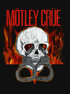 Mötley Crüe Skull Flames Metal Design Shirt