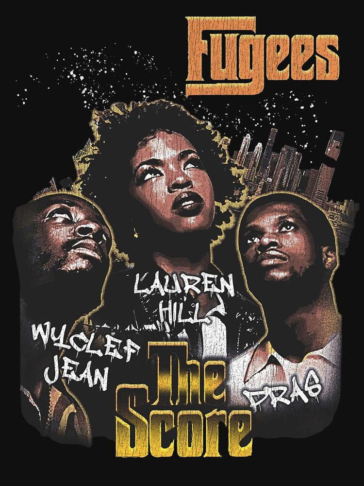 Fugees The Score Retro Bootleg - Lauryn Hill Wyclef Jean Pras Tribute Shirt