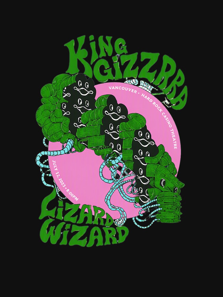 Kings Gizzards Lizards Wizard Vancouver Tour 2019 Shirt