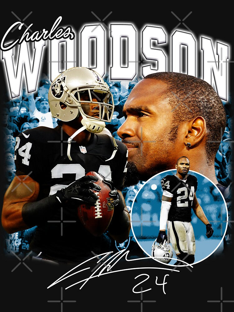 Charles Woodson Football Vintage Retro 80s 90s Rap Style Perfect For Shirt