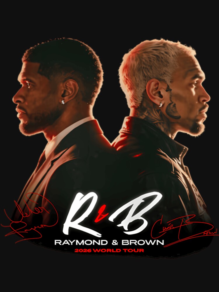 Usher Raymond Chris Brown R&B Tour Design Shirt