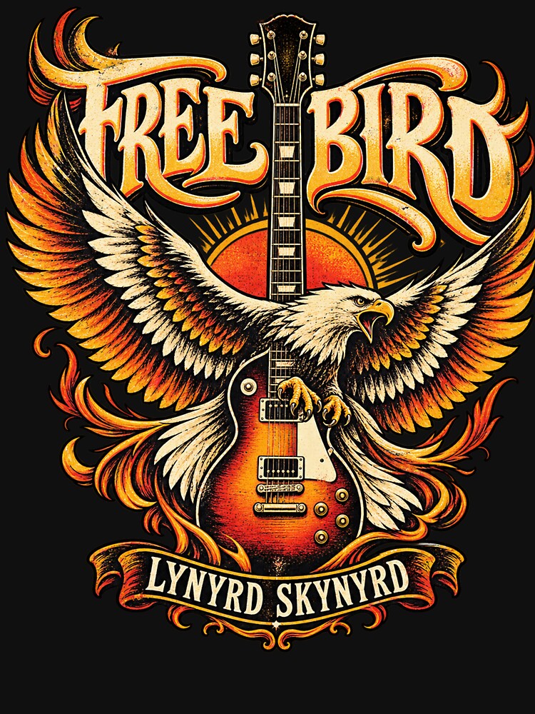 Lynyrd Skynyrd Free Bird Vintage Southern Rock Art Shirt