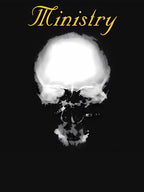 Ministry Band White Glowing Skull Shirt