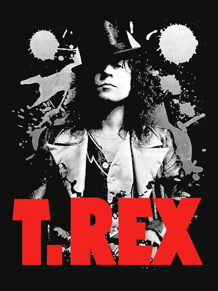 T Rex Glam Rock Guitar Portrait Shirt