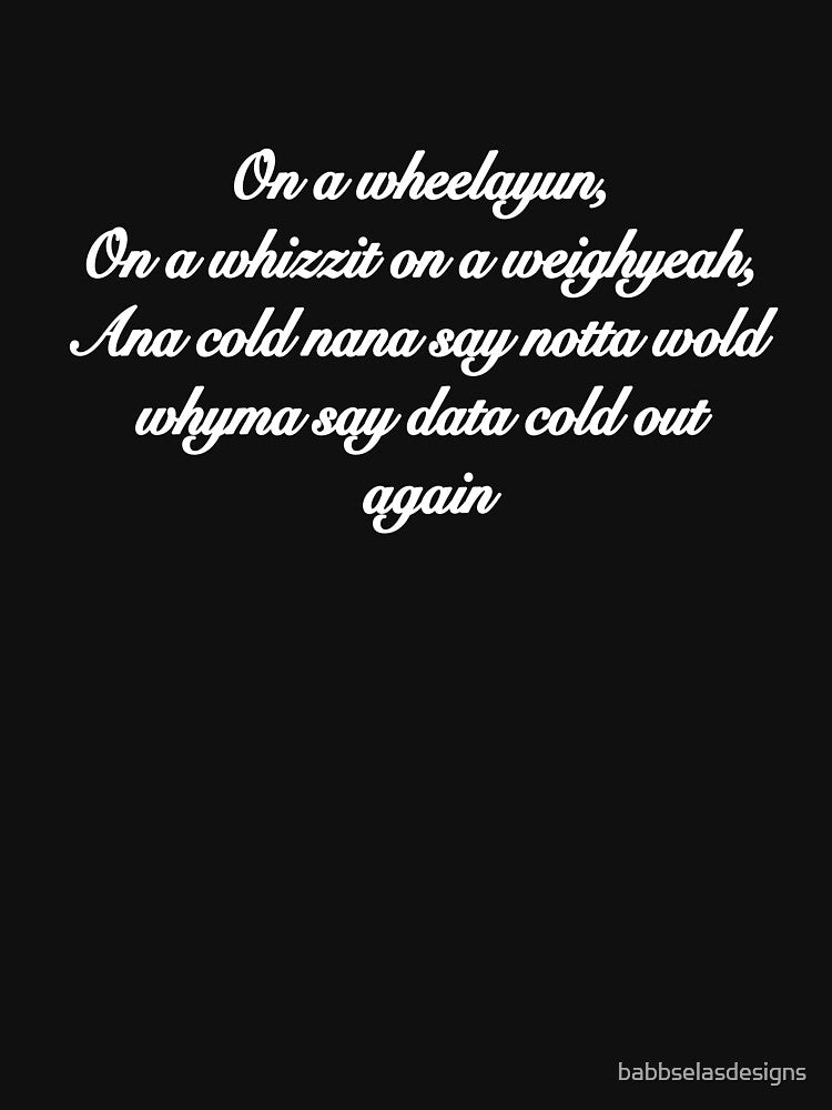 Eddie Sings In Cursive - Mangled Lyrics Shirt