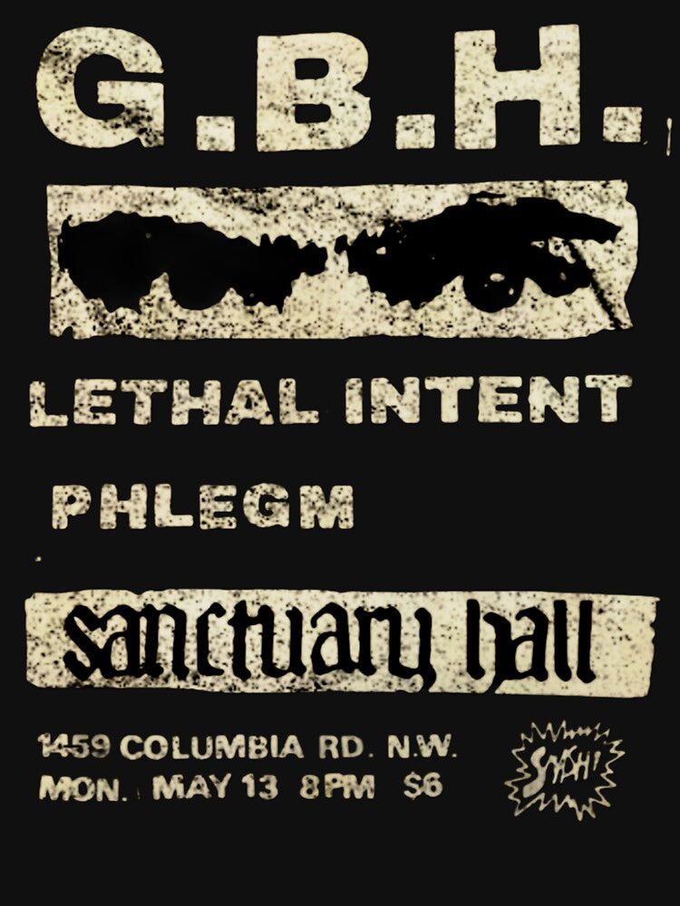 GBH Lethal Intent Phlegm Flyer Black Only T Shirt