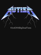 Autism Thrash Metal Gradient 80s Heavy Metal Style Shirt