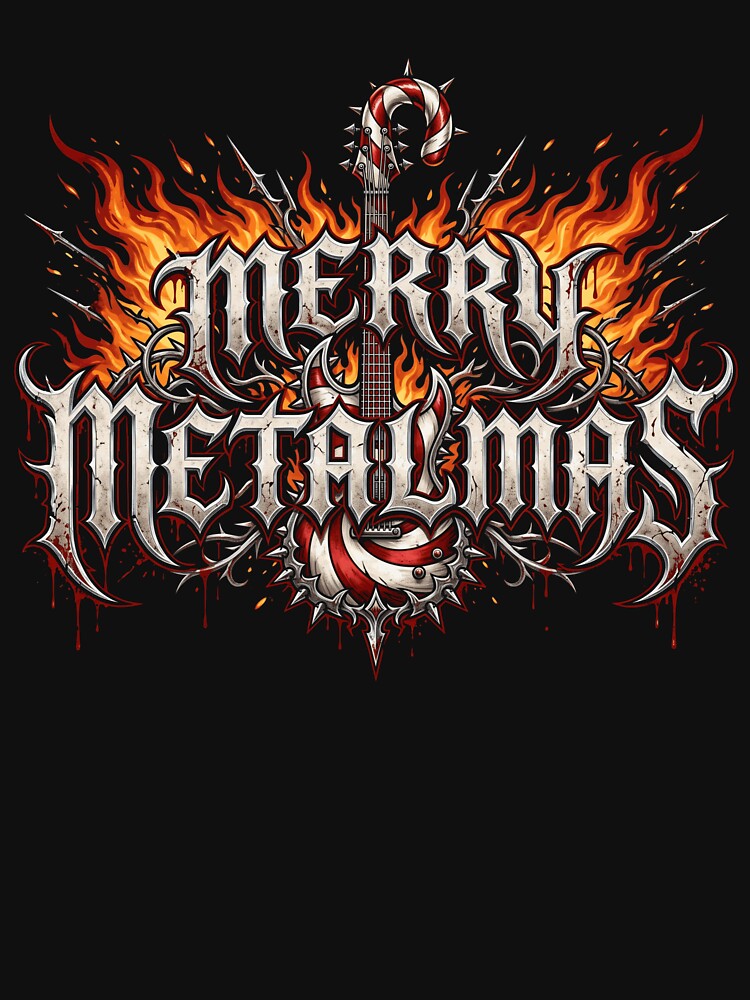 Merry Metalmas Heavy Metal Guitar Christmas Shirt