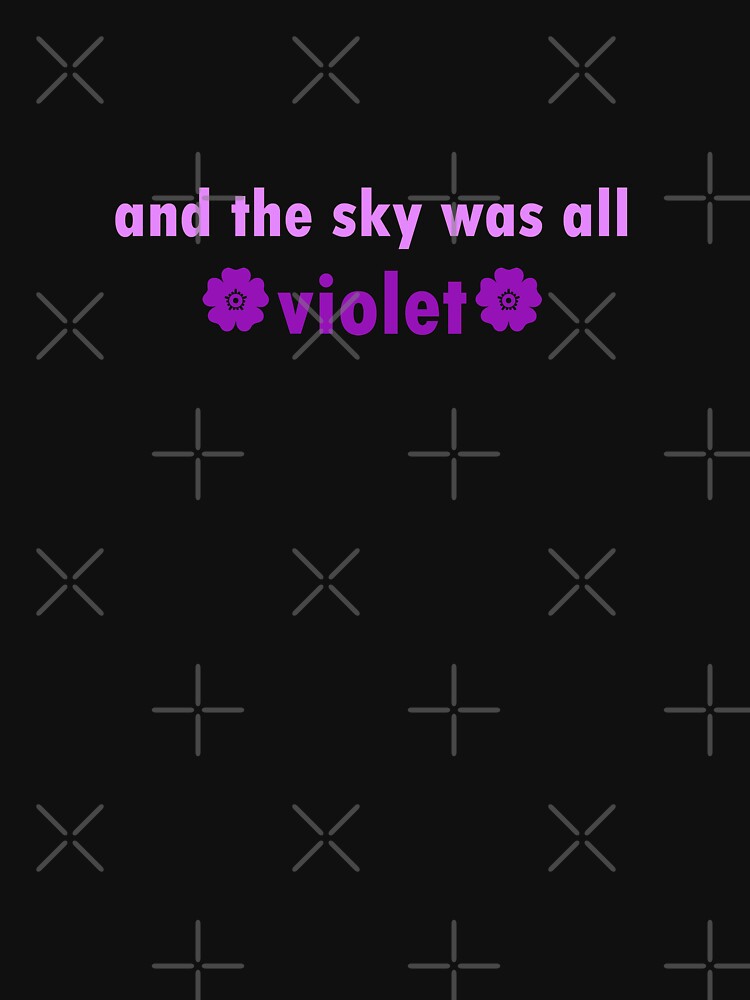 Violet - Black Background Shirt