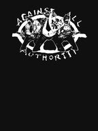 Silhouette Style Crust Punk Music Group Shirt