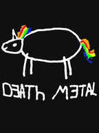 Unicorn Death Metal Heavy Metal Black Metal Fun Design Shirt