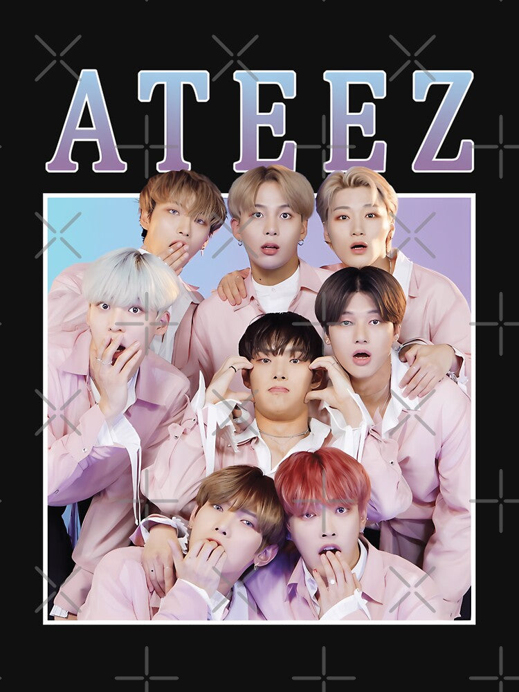 Ateez Cute Kpop Band 90S Shirt