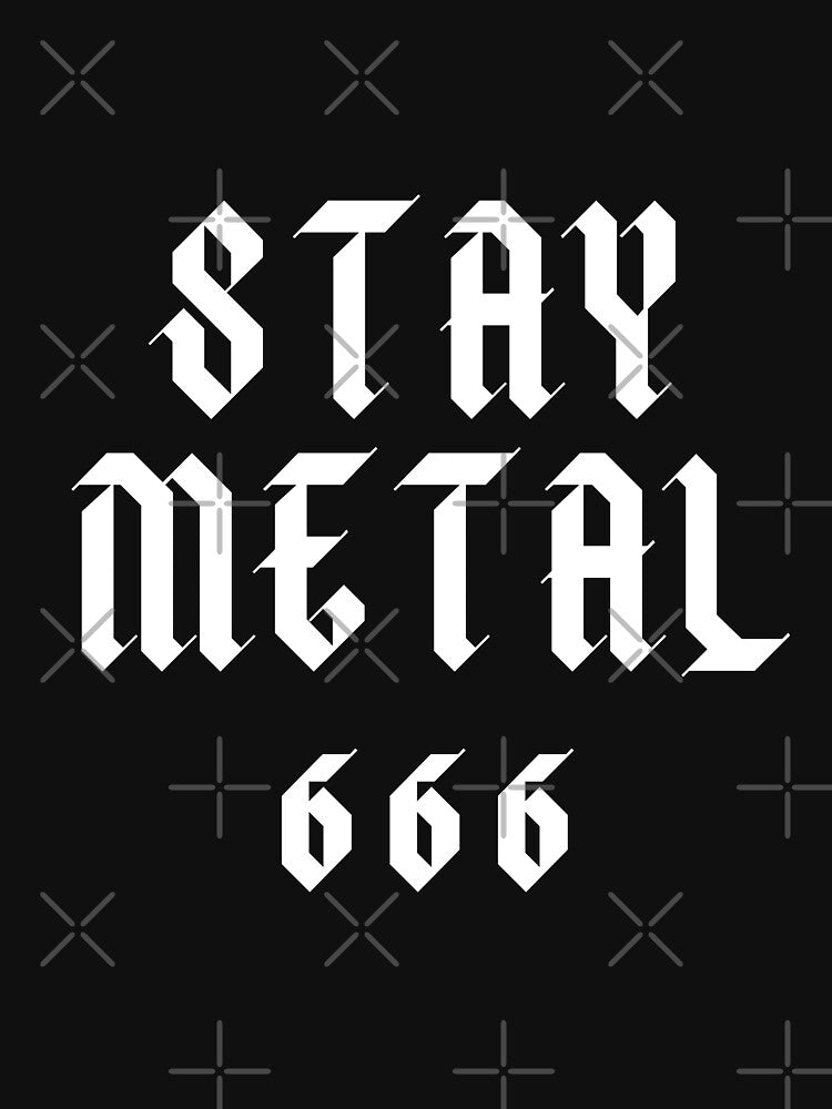 Stay Metal 666 - Heavy Metal Fan Shirt