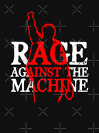 Red Silhouette Man In White Typography 2394 Shirt