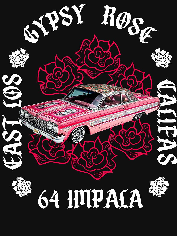 1964 Impala Gypsy Rose East Los - Lowrider Kustom Hot Rod Muscle Car Shirt