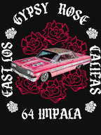 1964 Impala Gypsy Rose East Los - Lowrider Kustom Hot Rod Muscle Car Shirt