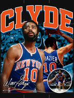 Walt Frazier Clyde New York Basketball Legend Signature Vintage Retro Shirt