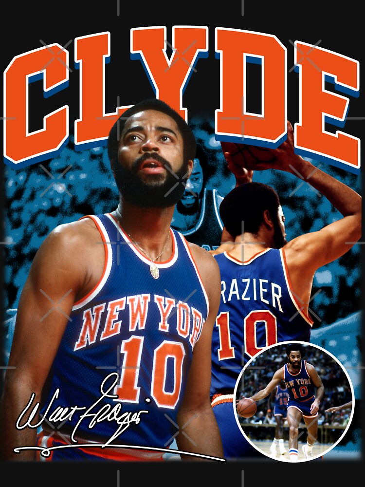 Walt Frazier Clyde New York Basketball Legend Signature Vintage Retro Shirt