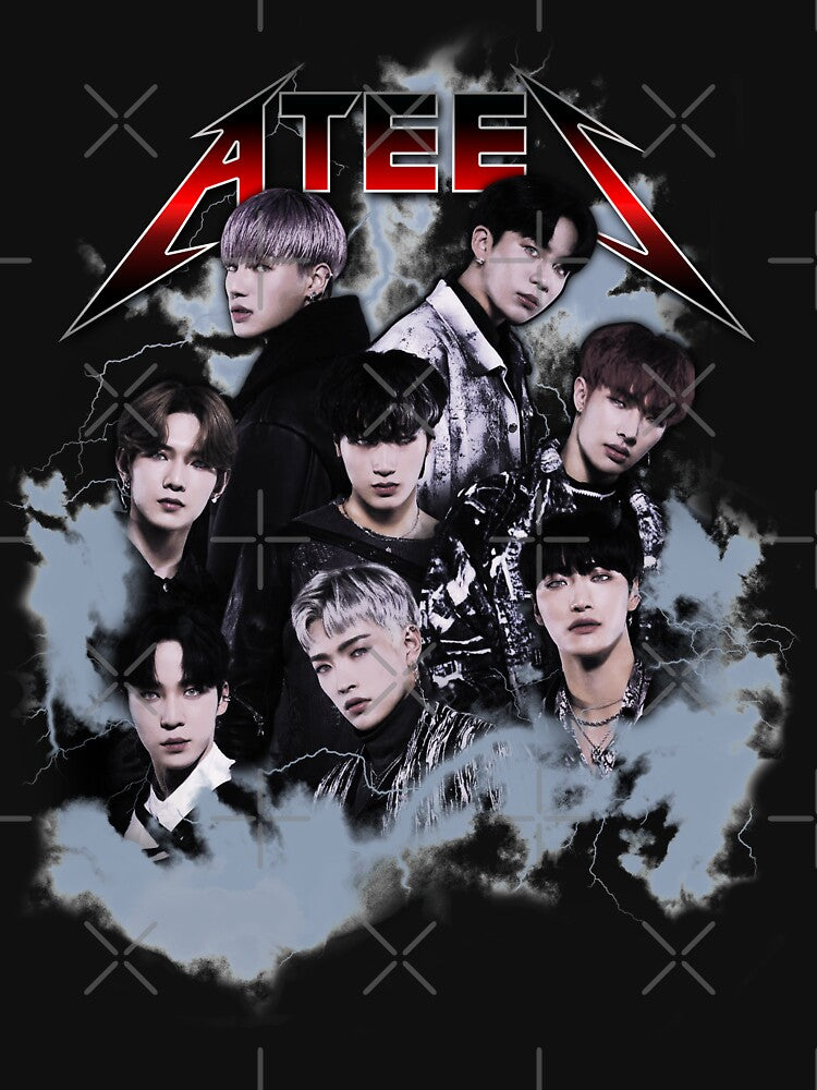 ATEEZ - Vintage 80's Rock Bootleg Shirt