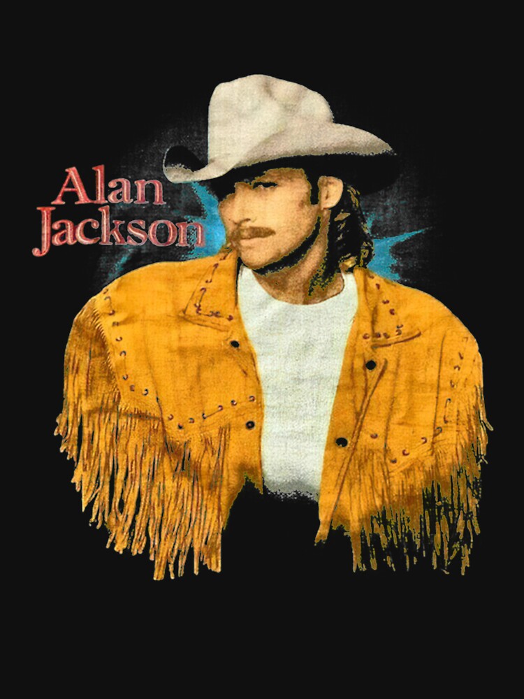 Vintage Rare 1993 Alan Jackson Black Men Shirt