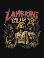 Lambrini Girls Vintage 3D Rock Band PS1 Style Shirt