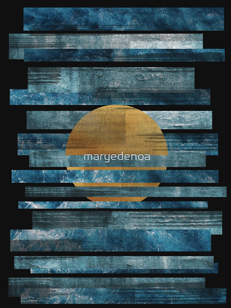 Oceanic Sunset Strips Shirt